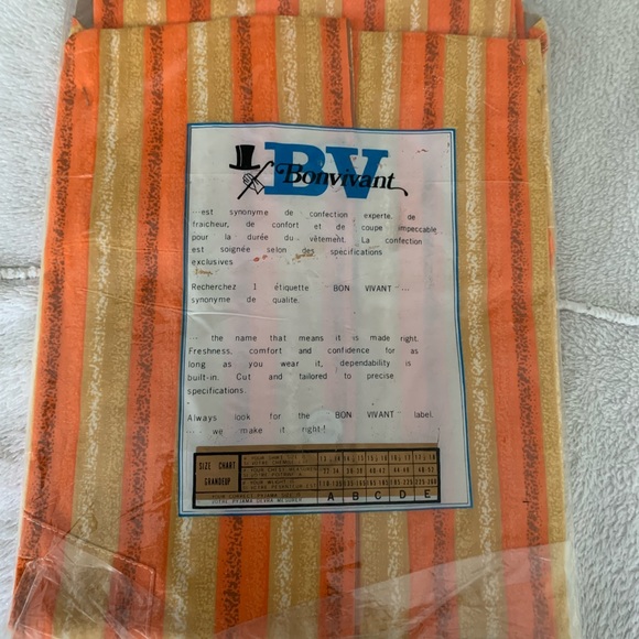 Vintage 60” early 70” men’s PJ BV Bonvivant size C (large) NWT - Picture 5 of 11